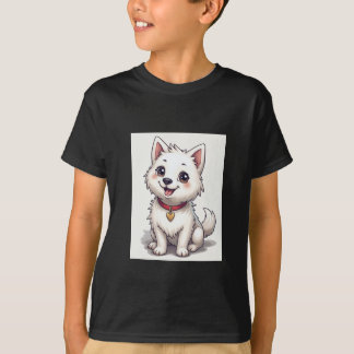 Schattigee hondenprint T-shirt! T-shirt