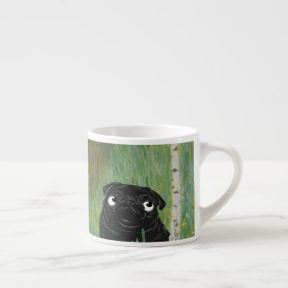 Schattigee hondenpug Gustav Klimt Forest Espresso Kop