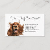 Schattigee hondenverzorging bad service visitekaartje (Voorkant)