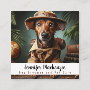Schattigee hondenverzorging Dierenverzorging Vierkante Visitekaartje