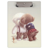 Schattigee hondjes knuffelen klembord (Voorkant)