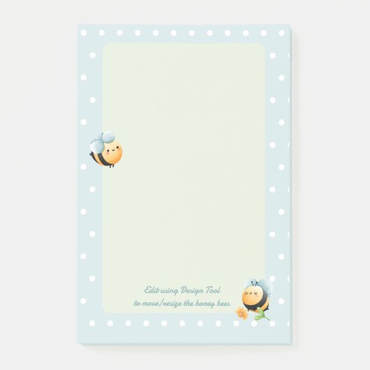 Schattigee Honey Bee Kinder Post-it® Notes (Voorkant)