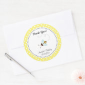 Schattigee Honey Bee Verjaardag Sticker (Envelop)