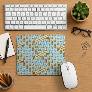 Schattigee Honing Beer knijp de dag! 80s retro art Muismat