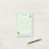 Schattigee honingbij Kinder to-do-list Post-it® Notes (Op bureau)