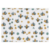 Schattigee Honingbijen & Bloemen Wildbloemen Groot Cadeauzakje (Achterkant)