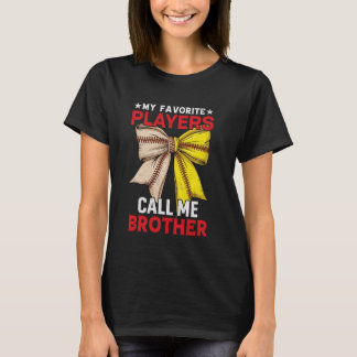 Schattigee honkbalspelers noemen me broeder Coq T-shirt