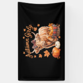 Schattigee Hoogland Koe Herfst Herfst Girly Thanks Spandoek (Verticaal)