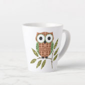Schattigee Hoot Uil Espresso Mok (Rechterhoek)