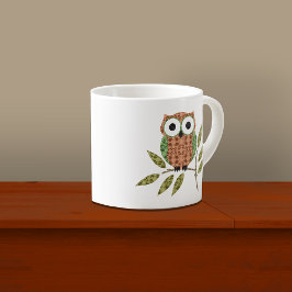 Schattigee Hoot Uil Espresso Mok