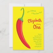 Schattigee Hot Chili Pepper Kinder 1e verjaardagsf Kaart (Voorkant)