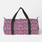 Schattigee Hot Pink en Black Leopard Print Plunjezak (Voorkant)
