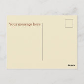 Schattigee hotdogleveranciers voegen bericht toe briefkaart (Achterkant)