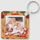 Schattigee Houten Sinterklaas Sleutelhanger (Achterkant)