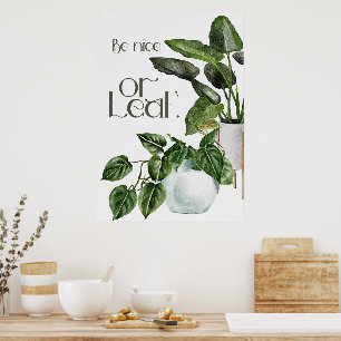 Schattigee Huis planten Tuinieren Quote Poster
