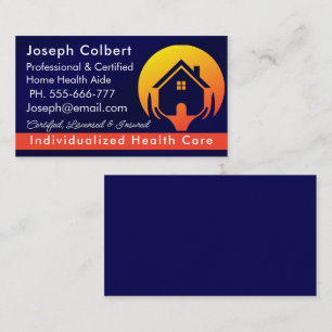 Schattigee huis zorgverlener diensten medische visitekaartje