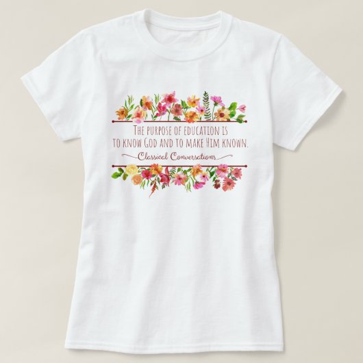 Schattigee huisschoolleraar klassieke gesprekken t-shirt (Design voorkant)