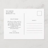 Schattigee huizen in de traditionele kerstkleuren  briefkaart (Achterkant)