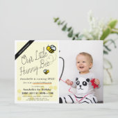 Schattigee Hunny Bee Yellow Foto Virtuele 1e Verja Kaart (Staand voorkant)