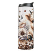 Schattigee Hyland Koe Thermosbeker (Gedraaid links)