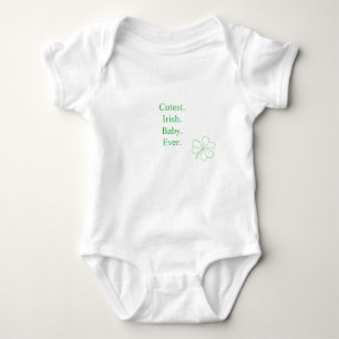 Schattigee Ierse Baby ooit Green Lucky Shamrock Romper