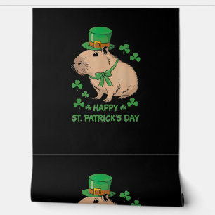 Schattigee Ierse Capybara Leprechaun Happy St.Patr Behang