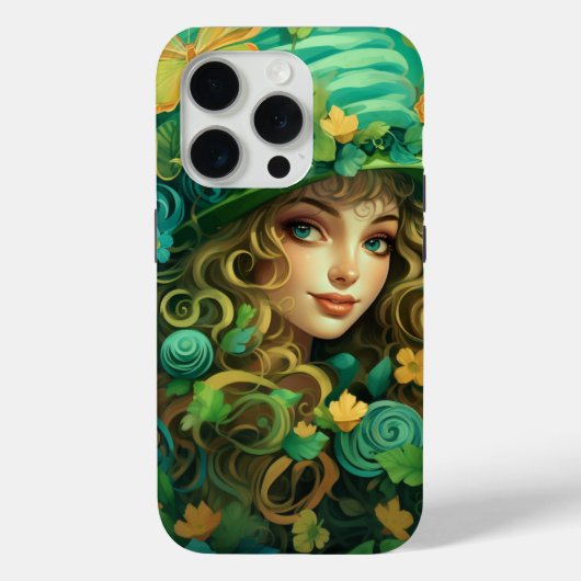 SCHATTIGEE IERSE LASS OMGEVEN DOOR SHAMROCKS Case-Mate iPhone CASE (Achterkant)