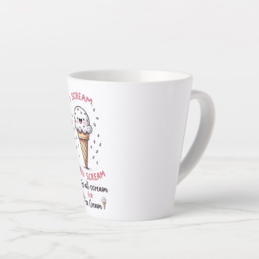 Schattigee ijspun latte mok (Rechterhoek)