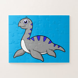 Schattigee illustratie van een monster van Loch Ne Legpuzzel