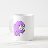 Schattigee illustratie van een Triceratops. Koffiemok (Voorkant links)