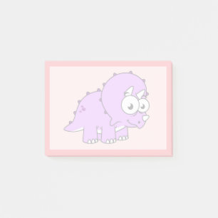 Schattigee illustratie van een Triceratops. Post-it® Notes