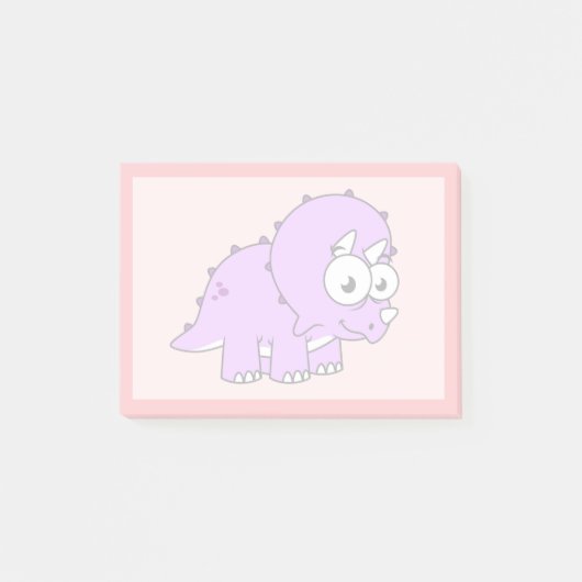 Schattigee illustratie van een Triceratops. Post-it® Notes (Voorkant)