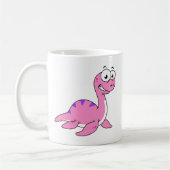 Schattigee illustratie van het monster van Loch Ne Koffiemok (Links)