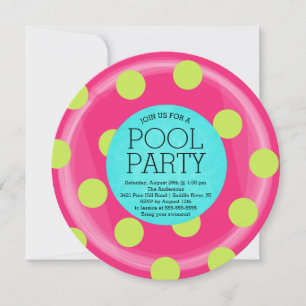 Schattigee Inner Tube Floatie Summer Pool Party Kaart