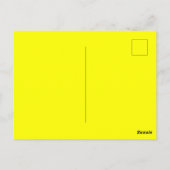 Schattigee Inspirerend Quote Print Geel Briefkaart (Achterkant)