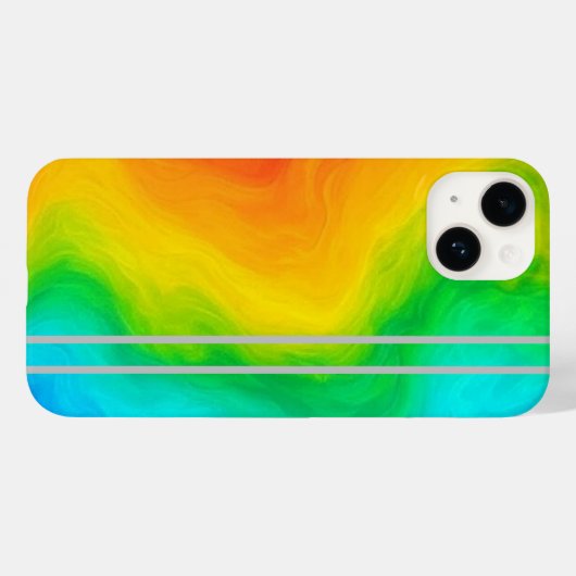 Schattigee iPhone Hoesje, esthetische iPhone Case (Achterkant (horizontaal))