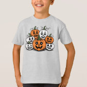 Schattigee Jack-o'-Lantern Crowd T-shirt (Voorkant)