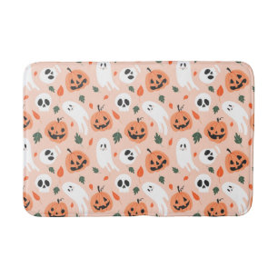 Schattigee Jack-O-Lantern & Ghost Pattern Badmat