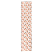 Schattigee Jack-O-Lantern & Ghost Pattern Korte Tafelloper (Voorkant)