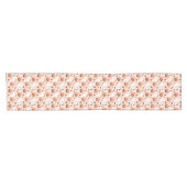 Schattigee Jack-O-Lantern & Ghost Pattern Korte Tafelloper (Horizontaal)