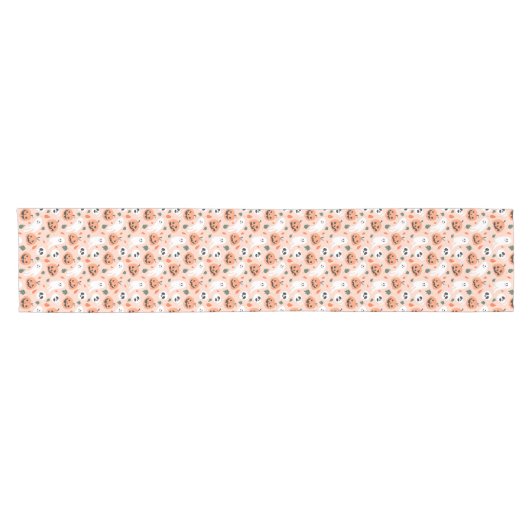 Schattigee Jack-O-Lantern & Ghost Pattern Korte Tafelloper (Horizontaal)