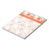 Schattigee Jack-O-Lantern & Ghost Pattern Notitieblok (Gedraaid)