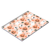 Schattigee Jack-O-Lantern & Ghost Pattern Notitieboek (Linkerzijde)