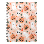 Schattigee Jack-O-Lantern & Ghost Pattern Notitieboek (Voorkant)
