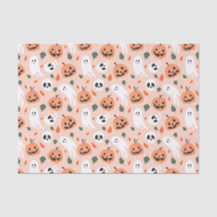 Schattigee Jack-O-Lantern & Ghost Pattern Tissuepapier