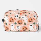 Schattigee Jack-O-Lantern & Ghost Pattern Toilettasje (Voorkant)
