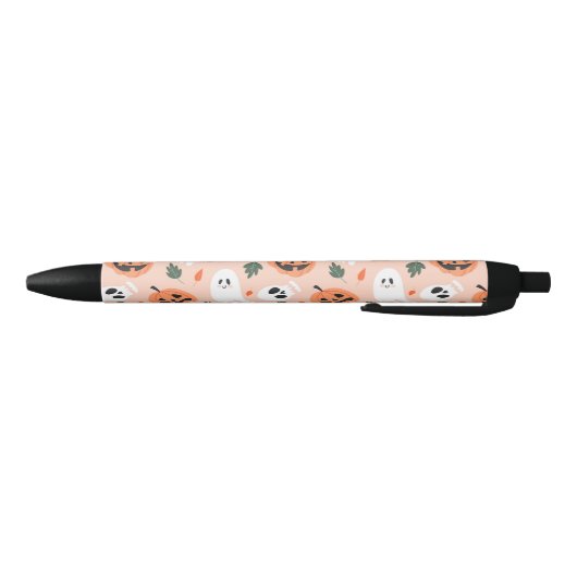 Schattigee Jack-O-Lantern & Ghost Pattern Zwarte Inkt Pen (Bodem)