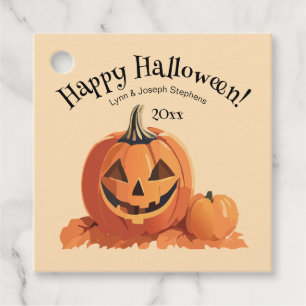 Schattigee Jack-o-Lantern Halloween Bedankjes Labels