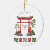 Schattigee Japanse boog Keramisch Ornament (Links)