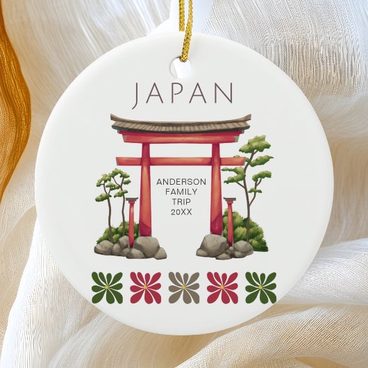 Schattigee Japanse boog Keramisch Ornament
